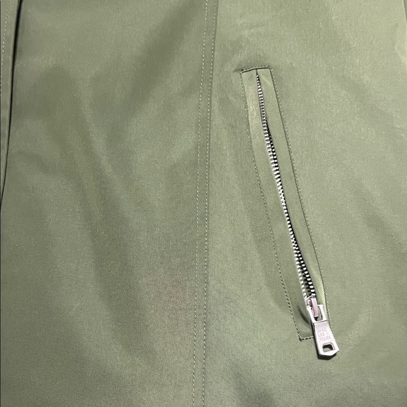 Avec Les Filles Dark Green Hooded Trench Coat - Picture 5 of 7